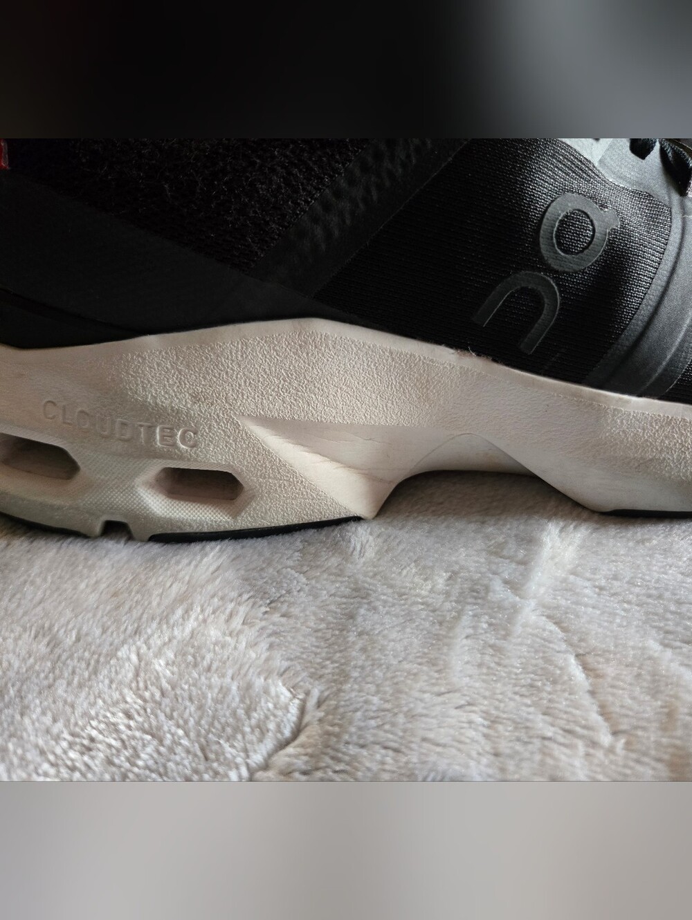 On Women's Speedboard Black/White Sneakers Size 10 View 4